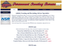 Tablet Screenshot of paramountscouting.com